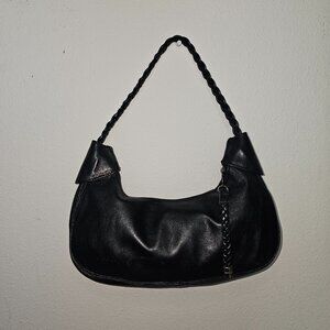 Black leather purse
